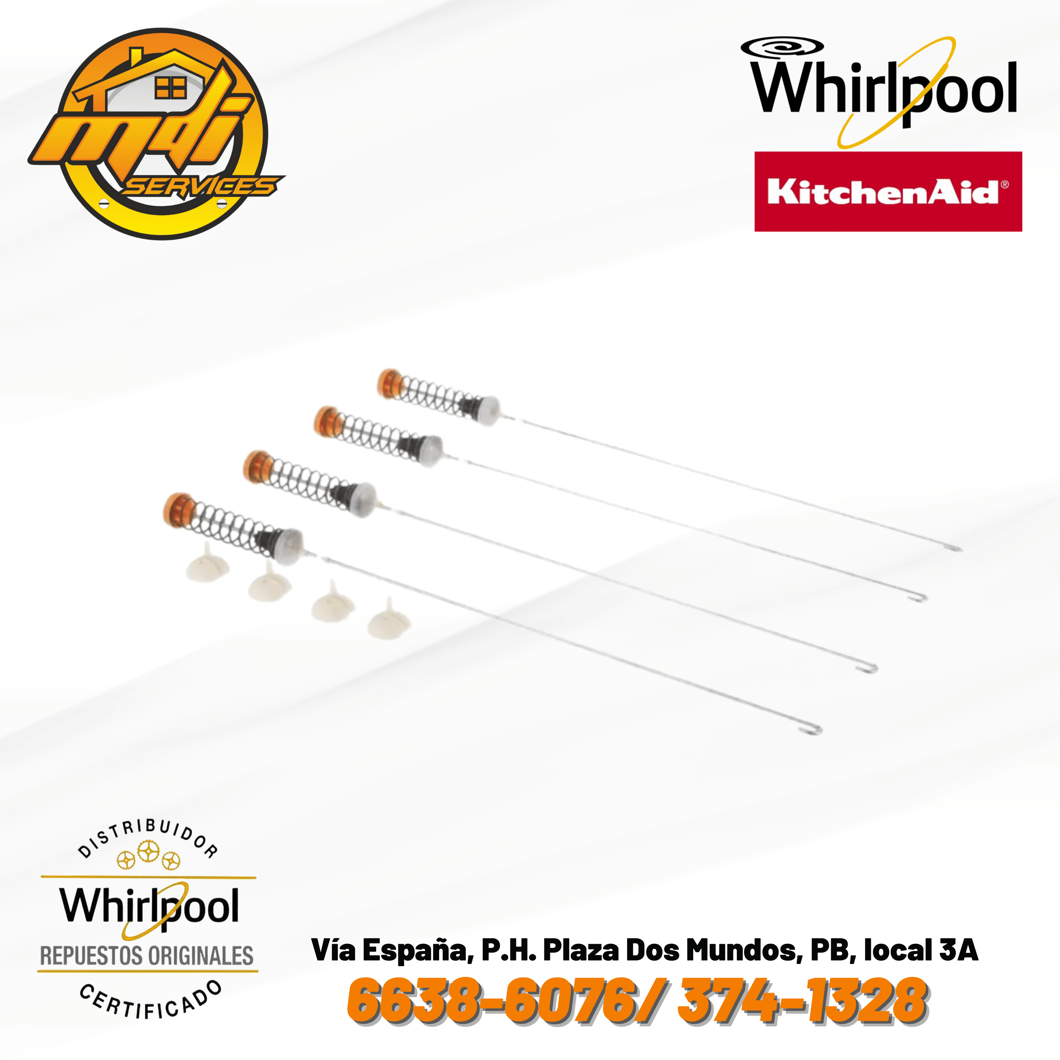 SUSPENSION LAVADORA WHIRLPOOL W10780044 W910010085